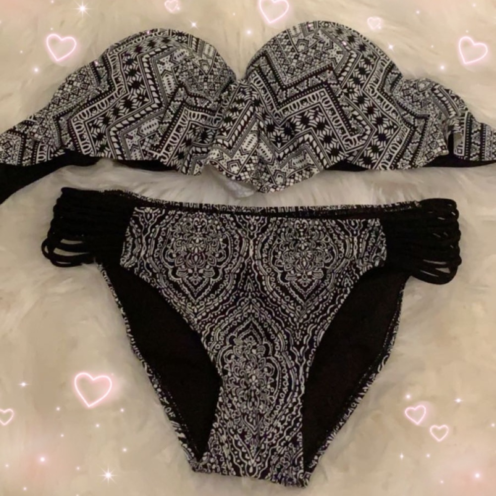 juniors small Arizona strapless bikini